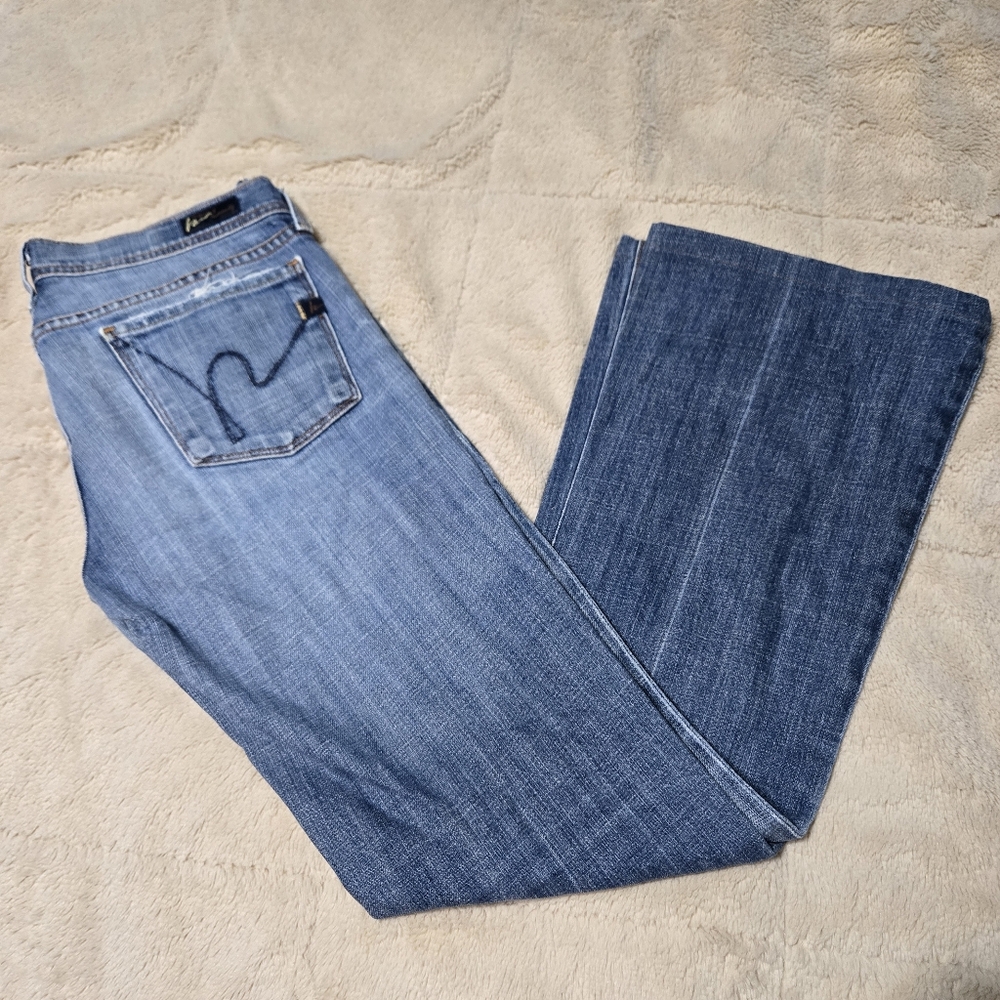 Citizens of Humanity Ingrid #200 Stretch Low Waist Flare Jeans Size 28 - Picture 16 of 16